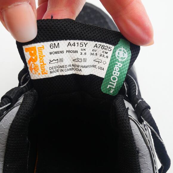 Timberland PRO Women's 6 Black Composite Safety Shoes A415Y - Picture 8 of 8